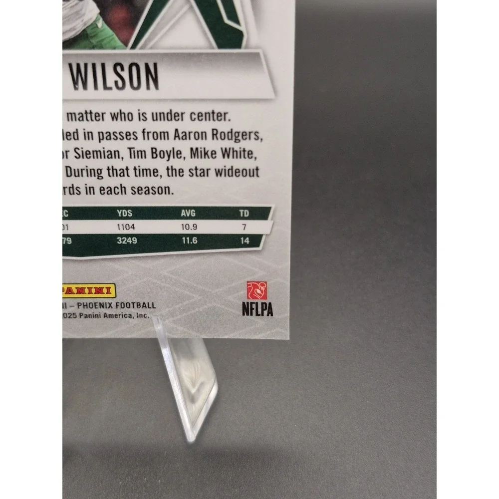 2025 Phoenix Garrett Wilson #52 Yellow Lava /125 New York Jets